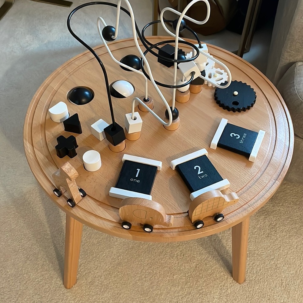 Crate&Barrel Wooden Activity Table